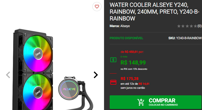 Water Cooler: 3 opções dual-fan em promoção na Pichau 2 Water Cooler: 3 opções dual-fan em promoção na Pichau Captura de tela 2024 12 03 185711.png
