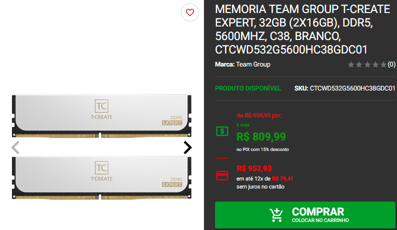 Kit Memória DDR5: 3 opções disponíveis na Pichau 3 Kit Memória DDR5: 3 opções disponíveis na Pichau Captura de tela 2024 12 04 191250.png