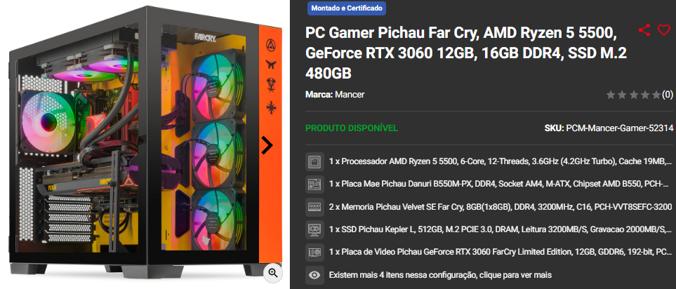 PC Gamer Completo: 3 opções temáticas em promoção 2 PC Gamer Completo: 3 opções temáticas em promoção Captura de tela 2024 12 05 113257.png