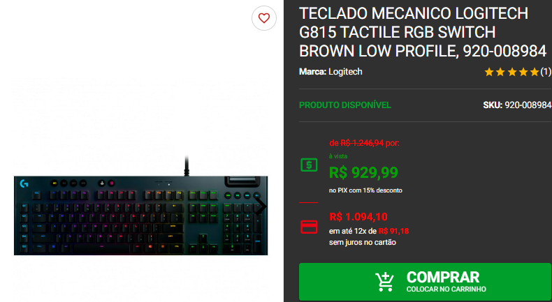 Teclado Gamer: 3 opções de switch marrom em promoção Captura de tela 2024 12 05 125301.png