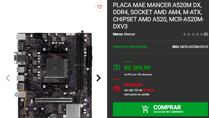 Placa mãe: 3 opções AM4 de diferentes características na Pichau 2 Placa mãe: 3 opções AM4 de diferentes características na Pichau Captura de tela 2024 12 05 152514.png