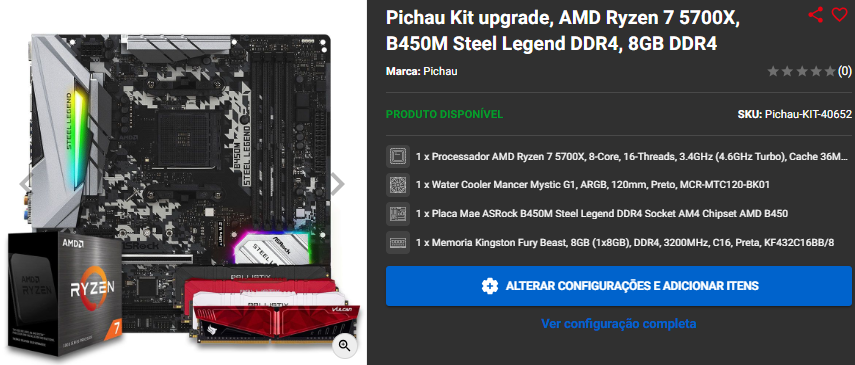 Kit Upgrade: 3 opções com Ryzen 7 5700X em promoção na Pichau 3 Kit Upgrade: 3 opções com Ryzen 7 5700X em promoção na Pichau Captura de tela 2024 12 09 161327.png