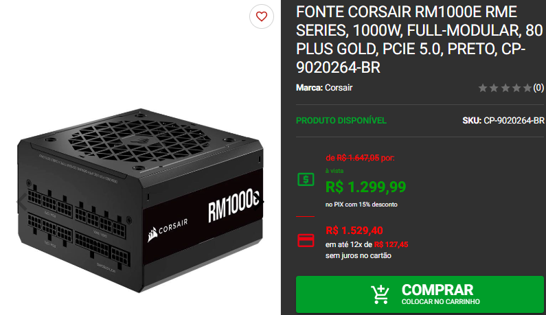 Fonte Gamer: 3 opções de alta eficiência energética em promoção Captura de tela 2024 12 10 163918.png