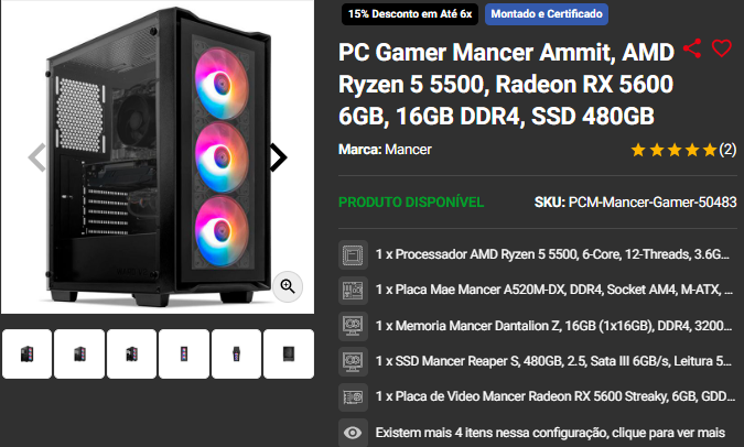 Montamos o PC Gamer ideal abaixo de R$ 3.000 Captura de tela 2024 12 11 180351.png