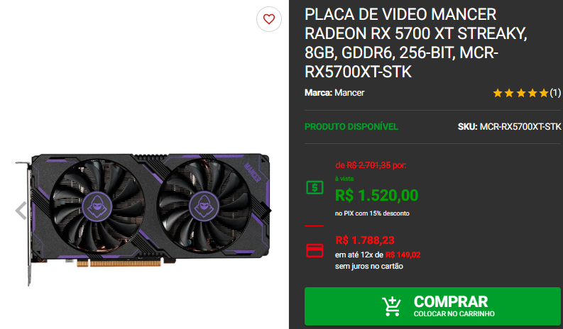 Placa de vídeo: 3 opções AMD disponíveis no site da Pichau 3 Placa de vídeo: 3 opções AMD disponíveis no site da Pichau Captura de tela 2024 12 11 191629.png