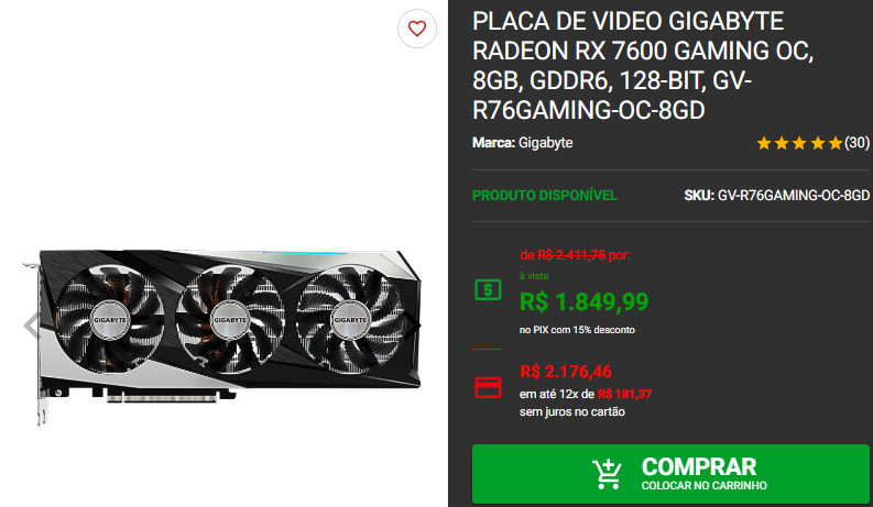 Placa de vídeo: 3 opções AMD disponíveis no site da Pichau 4 Placa de vídeo: 3 opções AMD disponíveis no site da Pichau Captura de tela 2024 12 11 191846.png