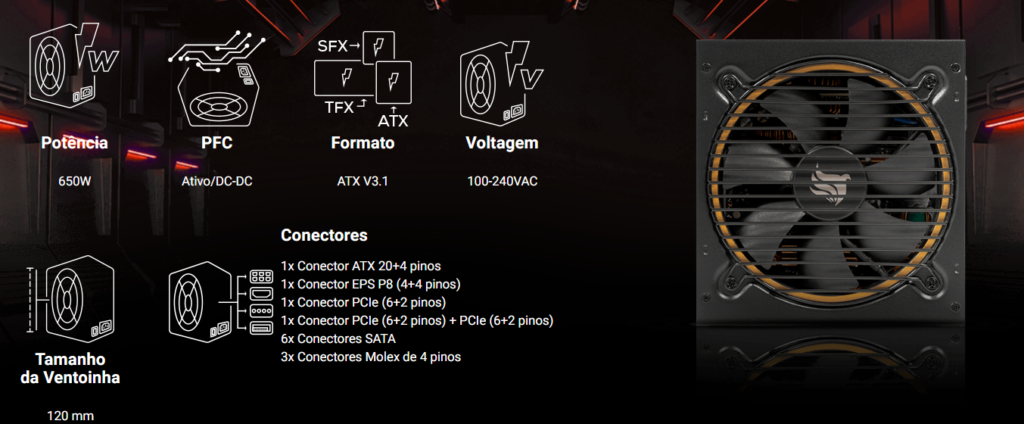Pichau Stardust 650W: Fonte confiável para um setup gamer sólido Captura de tela 2024 12 13 160510