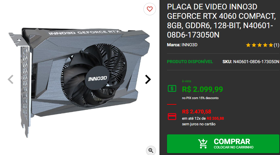 RTX 4060: 3 opções diferentes disponíveis no site da Pichau 2 RTX 4060: 3 opções diferentes disponíveis no site da Pichau Captura de tela 2024 12 13 171816.png