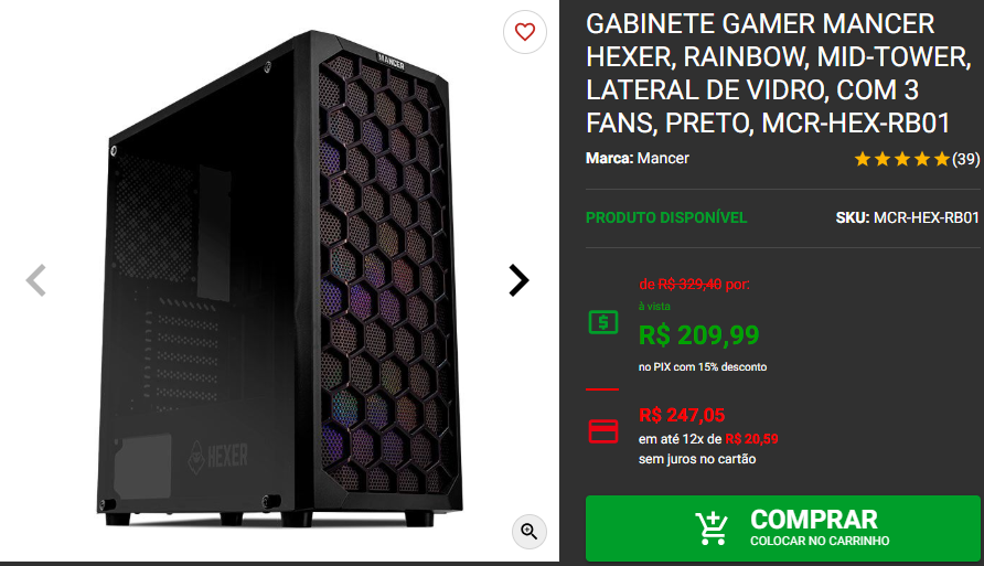 Gabinete gamer: 3 opções com fans inclusos na Pichau 2 Gabinete gamer: 3 opções com fans inclusos na Pichau Captura de tela 2024 12 13 174605.png