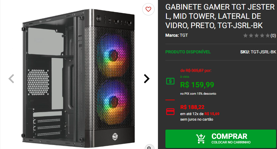 Gabinete gamer: 3 opções com fans inclusos na Pichau 4 Gabinete gamer: 3 opções com fans inclusos na Pichau Captura de tela 2024 12 13 175004.png