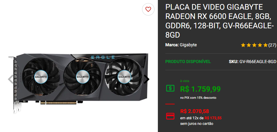Placa de vídeo: 3 opções por menos de R$ 2.000 na Pichau 3 Placa de vídeo: 3 opções por menos de R$ 2.000 na Pichau Captura de tela 2024 12 16 171755.png