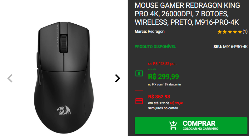 Mouse gamer: 3 opções intermediárias em promoção 3 Mouse gamer: 3 opções intermediárias em promoção Captura de tela 2024 12 17 215152.png