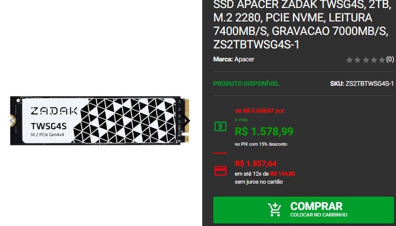 SSD M.2: 3 opções com armazenamento de sobra em promoção 2 SSD M.2: 3 opções com armazenamento de sobra em promoção Captura de tela 2024 12 17 222756.png