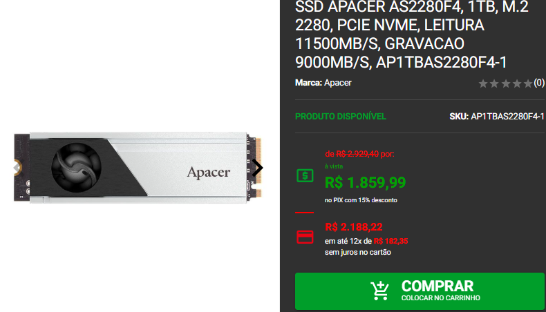 SSD M.2: 3 opções com armazenamento de sobra em promoção 4 SSD M.2: 3 opções com armazenamento de sobra em promoção Captura de tela 2024 12 17 223440.png
