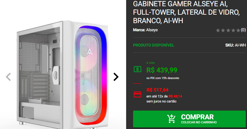 Gabinete Gamer: 3 opções Full-Tower na Pichau 3 Gabinete Gamer: 3 opções Full-Tower na Pichau Captura de tela 2024 12 18 153855.png