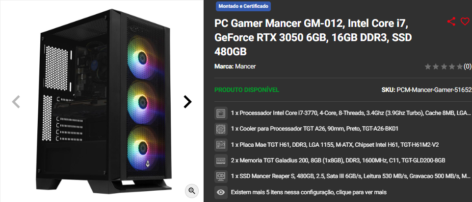 PC Gamer: 3 opções por menos de R$ 3.000 Captura de tela 2024 12 18 170501.png