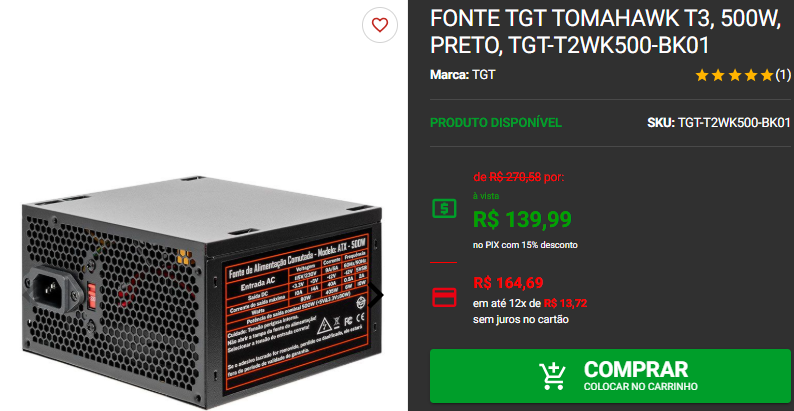 Fonte de alimentação: 3 opções por menos de R$ 200 2 Fonte de alimentação: 3 opções por menos de R$ 200 Captura de tela 2024 12 18 172651.png