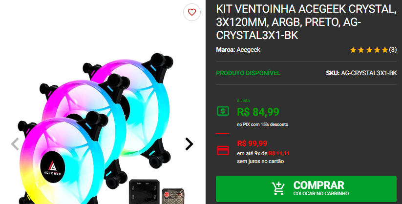 Ventoinhas: 3 kits de ventoinha por menos de R$ 100 3 Ventoinhas: 3 kits de ventoinha por menos de R$ 100 Captura de tela 2024 12 18 185652.png