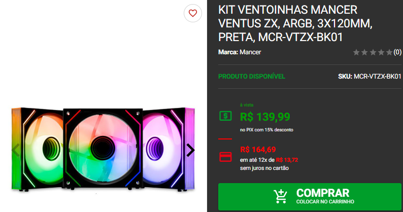 Ventoinhas: 3 opções de kit ventoinhas na Pichau Captura de tela 2024 12 19 130703.png