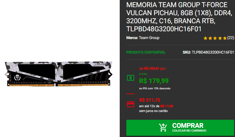 Memória RAM DDR4: 3 opções em promoção na Pichau 2 Memória RAM DDR4: 3 opções em promoção na Pichau Captura de tela 2024 12 19 170942.png