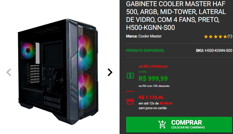 Gabinete mid-tower: 3 opções em promoção na Pichau Captura de tela 2024 12 19 175542.png