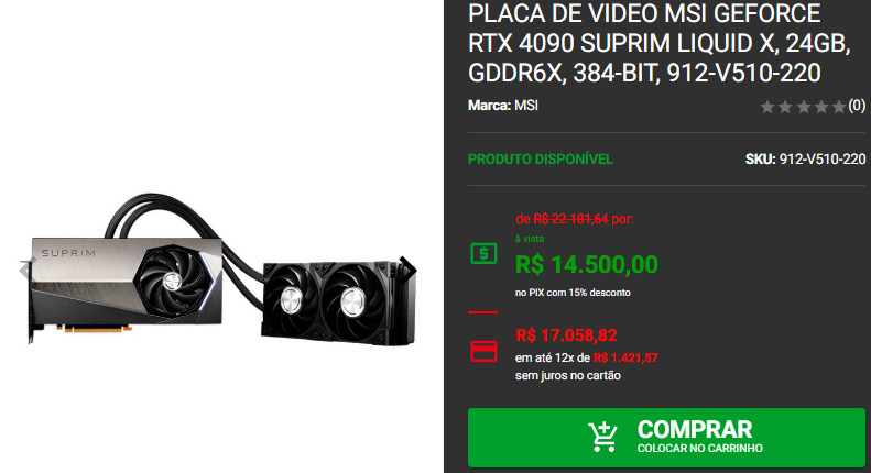 RTX 4090: 3 opções da GPU high-end na Pichau 3 RTX 4090: 3 opções da GPU high-end na Pichau Captura de tela 2024 12 19 182642.png