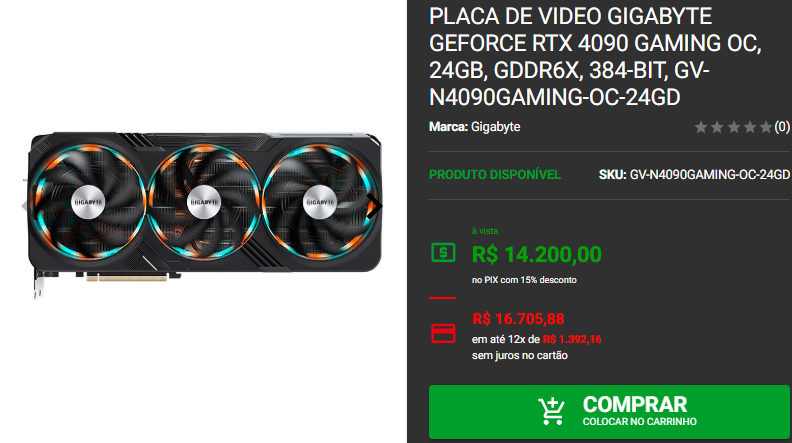 RTX 4090: 3 opções da GPU high-end na Pichau 4 RTX 4090: 3 opções da GPU high-end na Pichau Captura de tela 2024 12 19 183032.png
