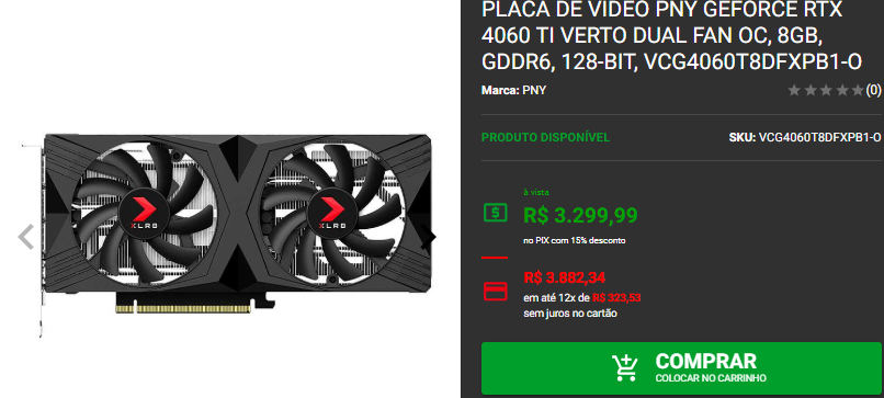 RTX 4060: 3 opções de destaque no site da Pichau Captura de tela 2024 12 20 174849.png