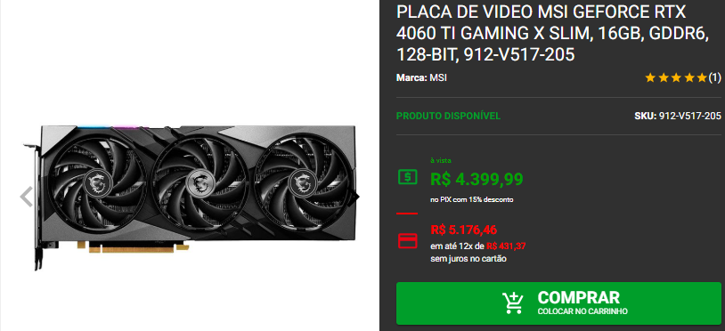 RTX 4060: 3 opções de destaque no site da Pichau Captura de tela 2024 12 20 175145.png