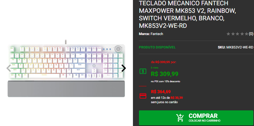 Teclado Gamer: 3 opções mecânicas em promoção na Pichau Captura de tela 2024 12 20 181102.png