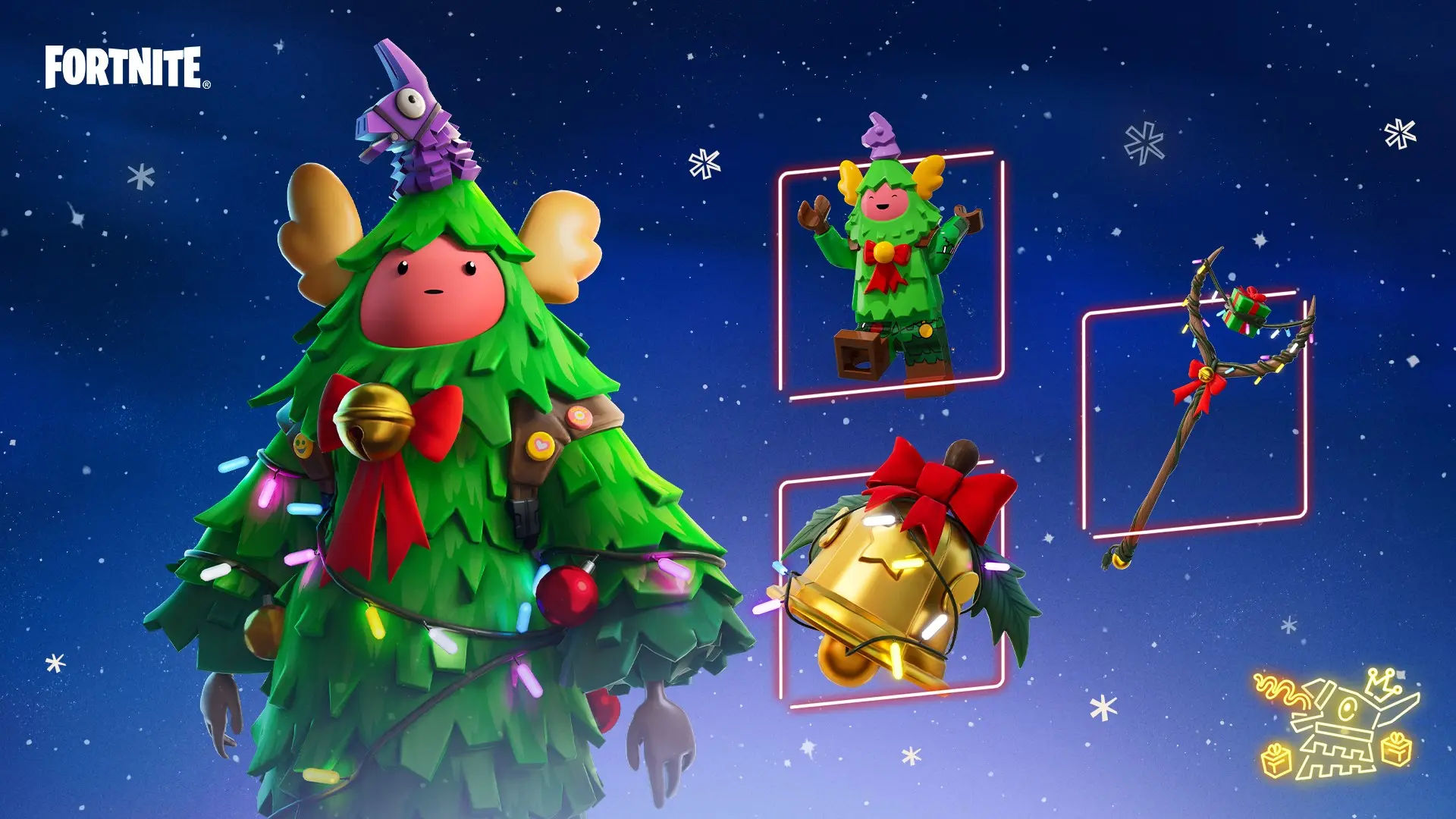 Fortnite: Confira skins de natal que chegaram ao jogo arvore.jpg