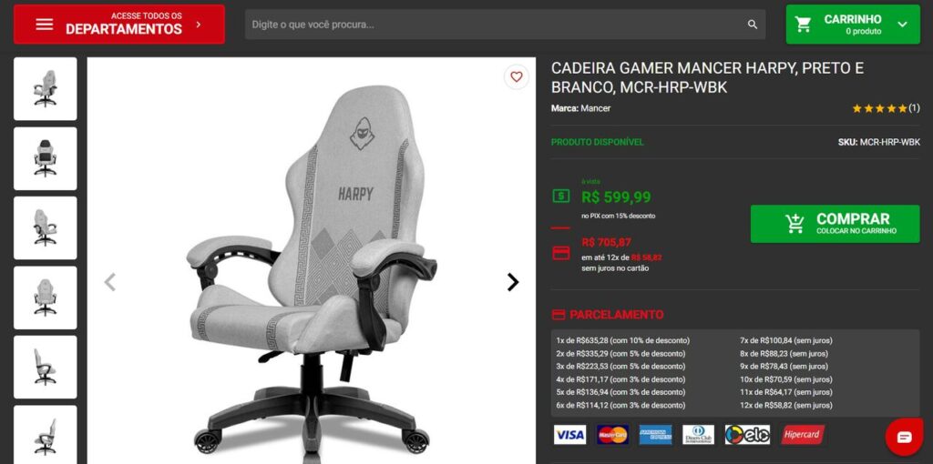 Cadeira Gamer Mancer Harpy