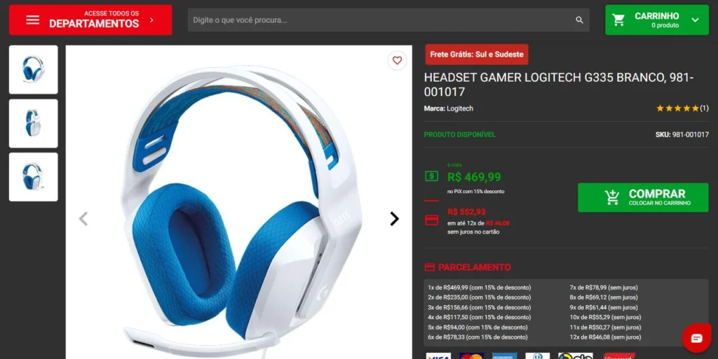 Setup Gamer Branco: descubra quais as melhores opções 7 Headset Gamer Logitech G335 Branco