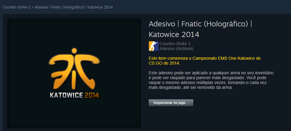 CS2: Veja stickers mais caros do jogo na Steam imagem 2024 12 19 141241139.png