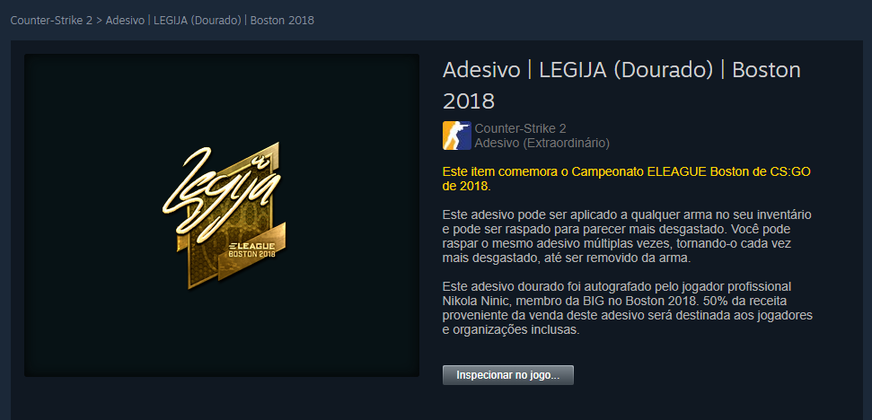 CS2: Veja stickers mais caros do jogo na Steam imagem 2024 12 19 141627913.png