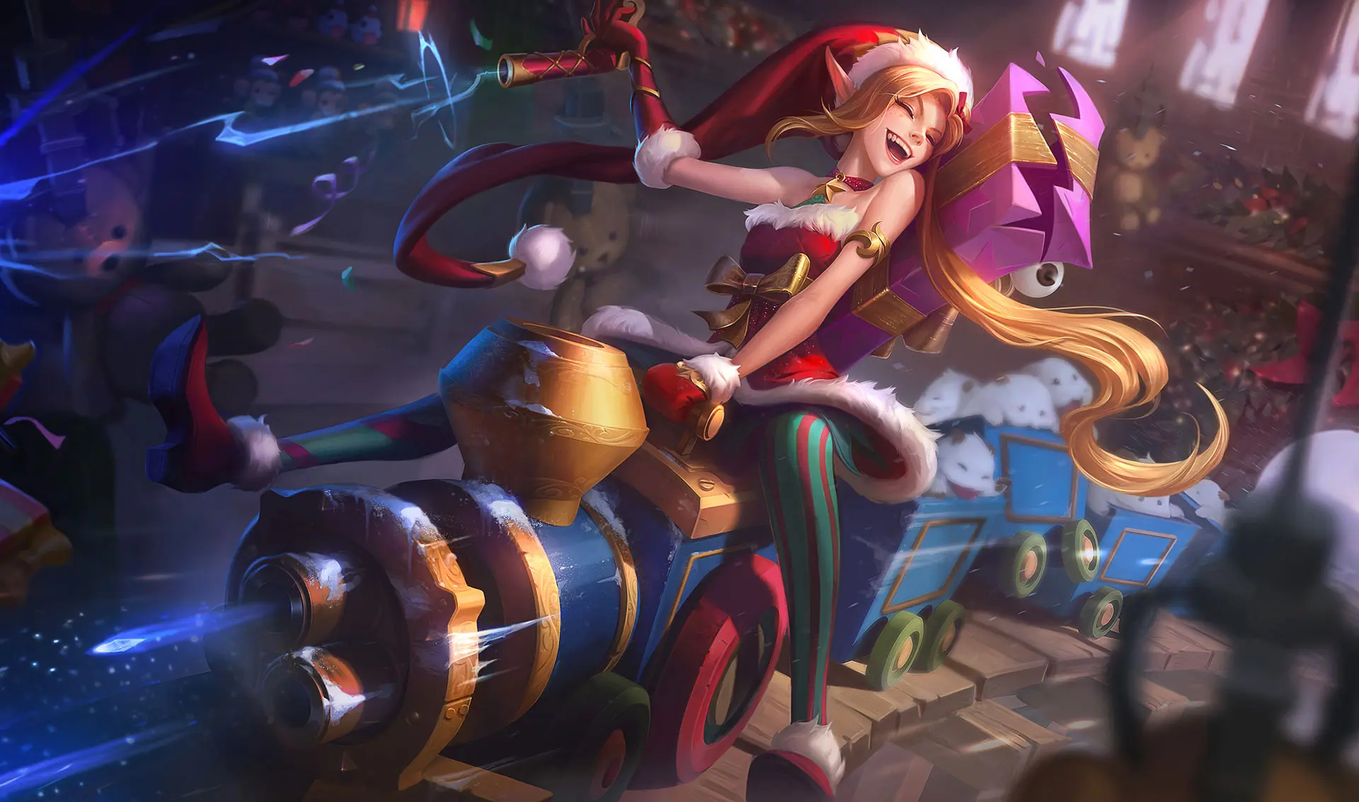 LoL: Skins natalinas de personagens de Arcane, confira 2 jinx com skin temática do Natal no LoL
