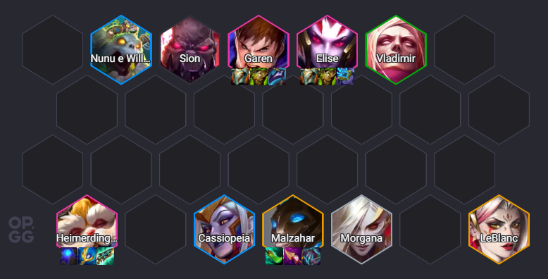 melhor composição de TFT no set 13