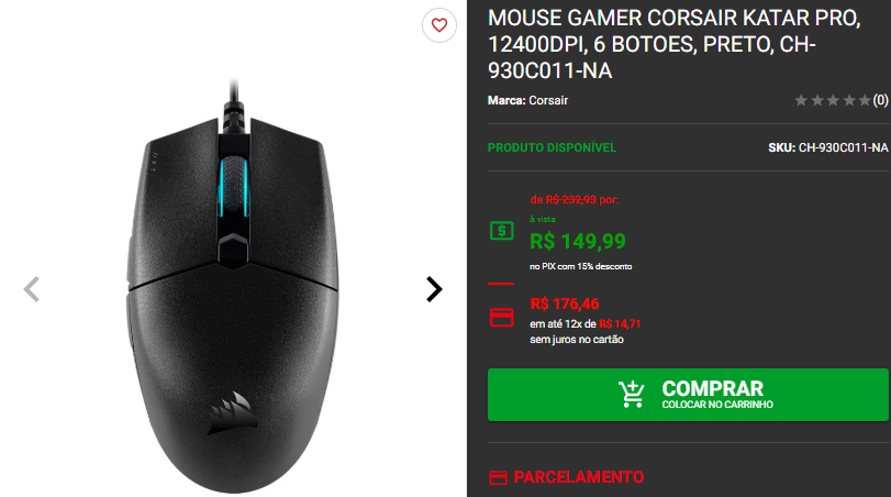 Mouse gamer em promoção: 3 opções por menos de R$ 200 4 Mouse gamer em promoção: 3 opções por menos de R$ 200 Captura de tela 2025 01 08 121812.png