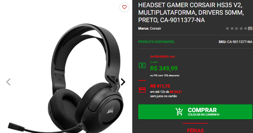 Headset gamer: 3 opções intermediárias disponíveis na Pichau Captura de tela 2025 01 14 175223.png