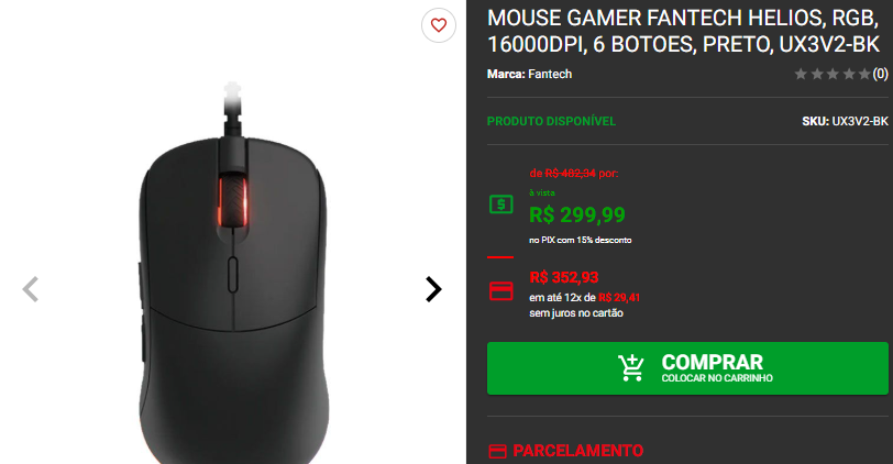 Mouse gamer em promoção: 3 opções intermediárias disponíveis na Pichau Captura de tela 2025 01 14 181638.png