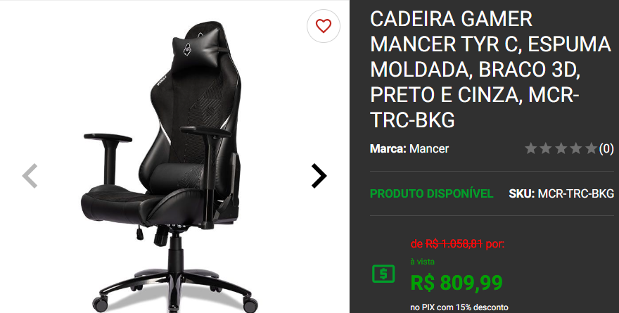Cadeira Gamer: 3 opções disponíveis na Pichau Captura de tela 2025 01 15 161843.png
