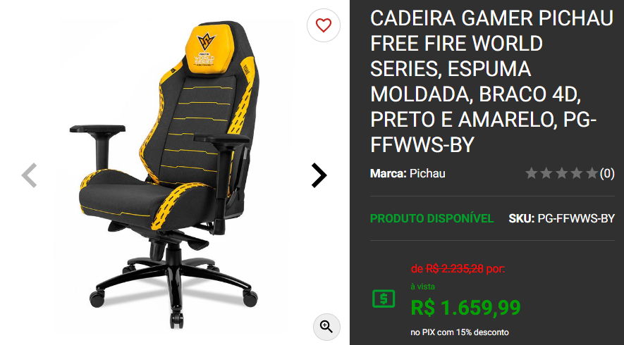Cadeira Gamer: 3 opções disponíveis na Pichau Captura de tela 2025 01 15 162436.png
