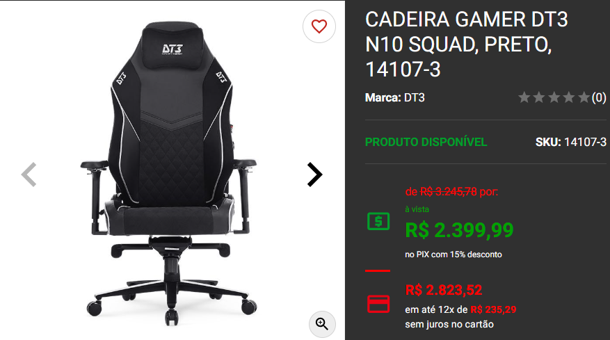 Cadeira Gamer: 3 opções disponíveis na Pichau Captura de tela 2025 01 15 162812.png