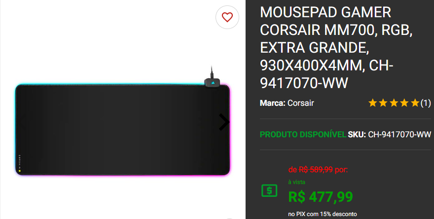 Mousepad em promoção: 3 opções de diferentes tamanhos na Pichau Captura de tela 2025 01 16 125340.png