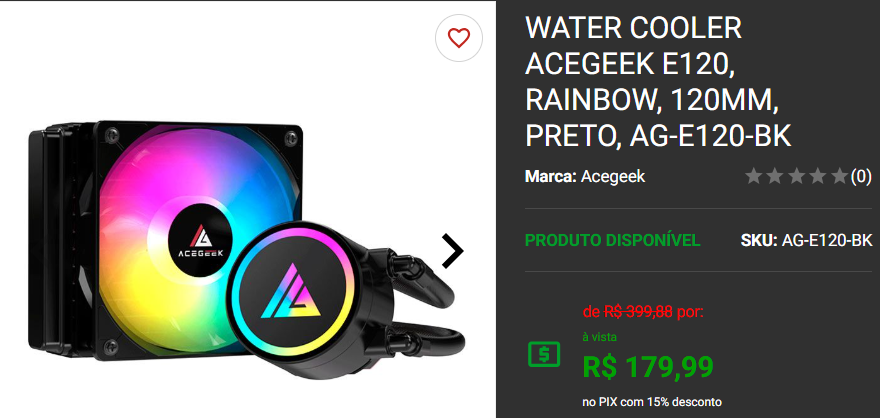 Water Cooler em promoção: 3 opções single-fan na Pichau 4 Water Cooler em promoção: 3 opções single-fan na Pichau Captura de tela 2025 01 17 171930.png