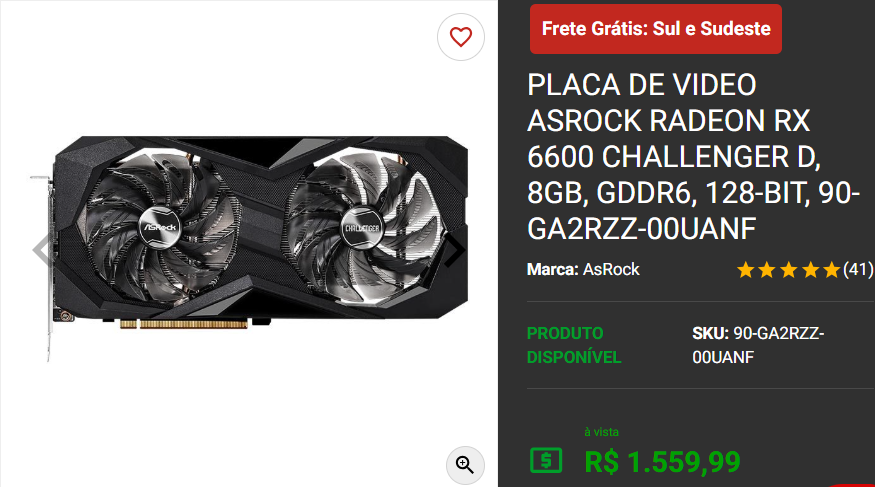 Placa de Vídeo AMD: 3 opções de diferentes características na Pichau 3 Placa de Vídeo AMD: 3 opções de diferentes características na Pichau Captura de tela 2025 01 17 174610.png