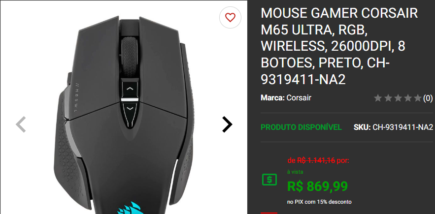 Mouse gamer: 3 opções em promoção na Pichau Captura de tela 2025 01 20 135414.png
