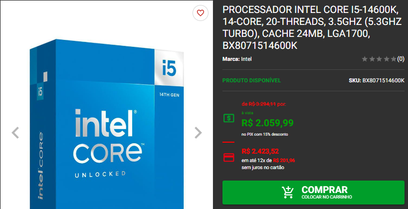 Processador intel em promoção: 3 opções de diferentes categorias na Pichau 2 Processador intel em promoção: 3 opções de diferentes categorias na Pichau Captura de tela 2025 01 21 160225.png