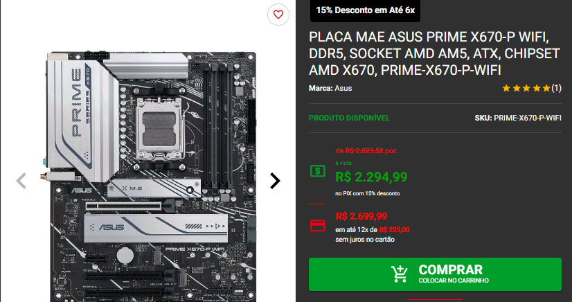 Placa mãe AM5: 3 opções em promoção disponíveis na Pichau 4 Placa mãe AM5: 3 opções em promoção disponíveis na Pichau Captura de tela 2025 01 21 165525.png