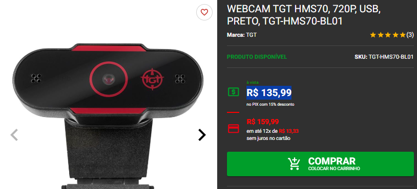 WebCam: 3 opções disponíveis na Pichau por menos de R$ 300 Captura de tela 2025 01 22 181936.png